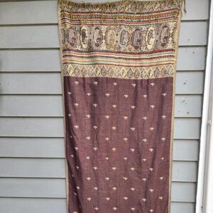 Brown Tan Pashmina with Flaws
